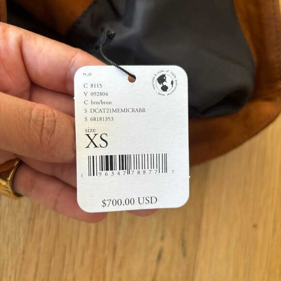 NWT | Dancassab x Free People Brown Embroidered Leather Suede Vest XS - $700 - Picture 4 of 4